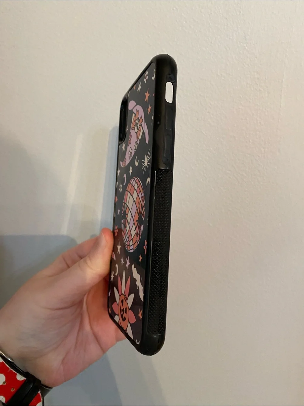 Halloween Pink & Black Witch Disco Phone Case
